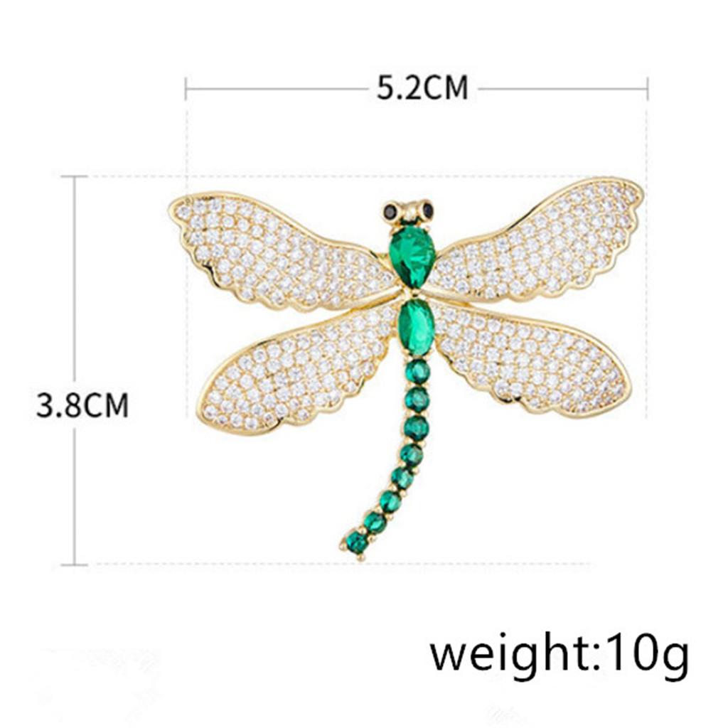 Charm Retro Dragonfly Brooch Exquisite Creative Pin Korean Edition Luxury Jewelry Accessories Party Birthday Festival Gift Trend