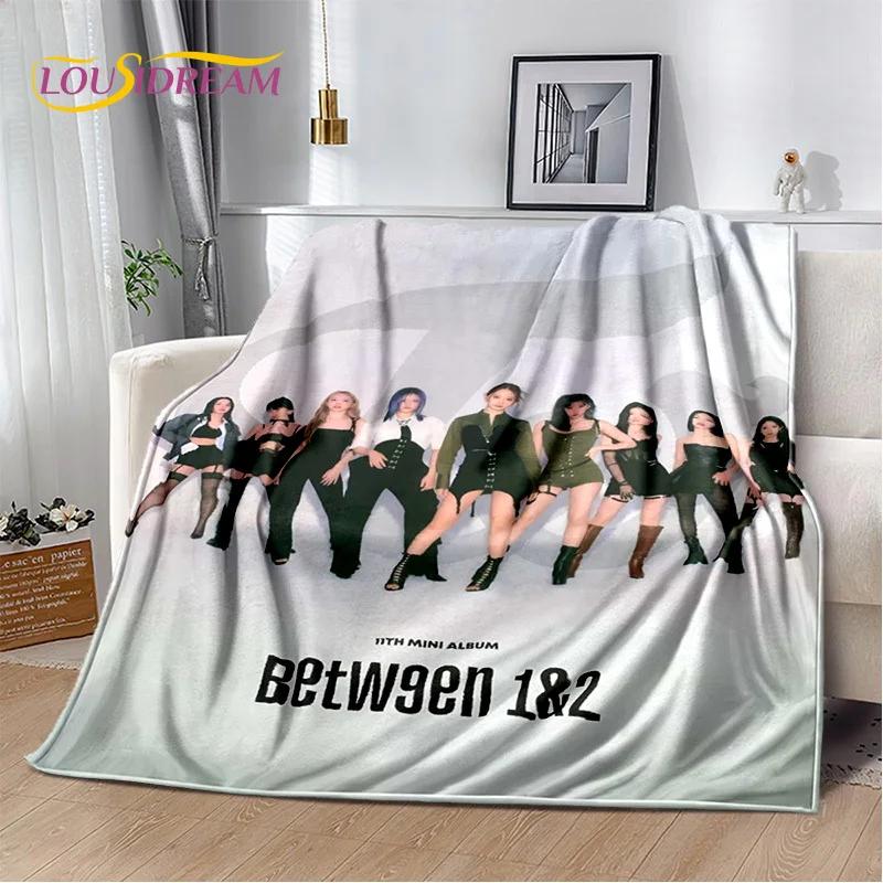3D TWICE KPOP Korean Girl Group Momo Sana Soft Blanket,Flannel Blanket Throw Blanket for Living Room Bedroom Bed Sofa Picnic Kid