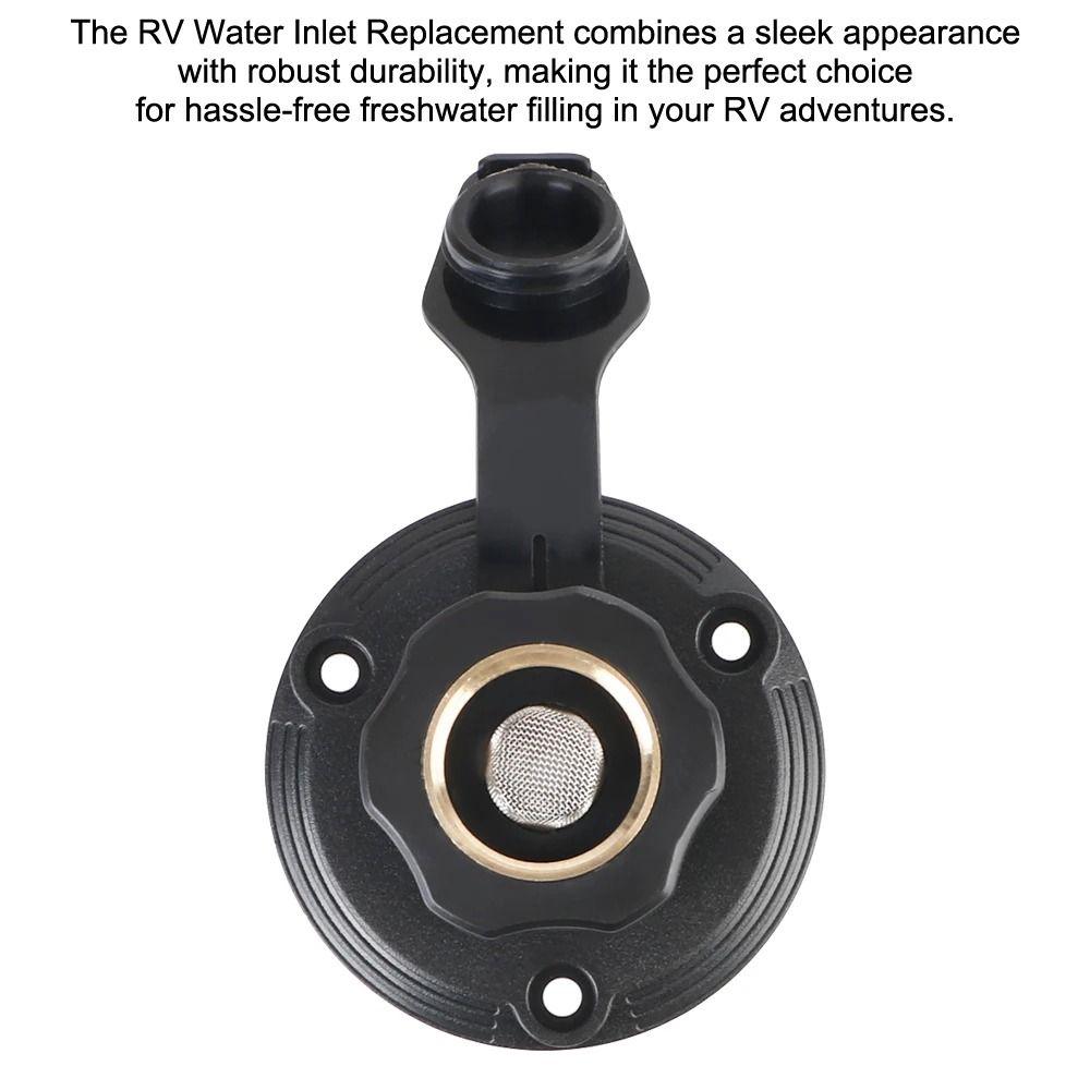 Dustproof Water Inlet Filler RV Accessories Water Inlet Replacement Kit  Camping