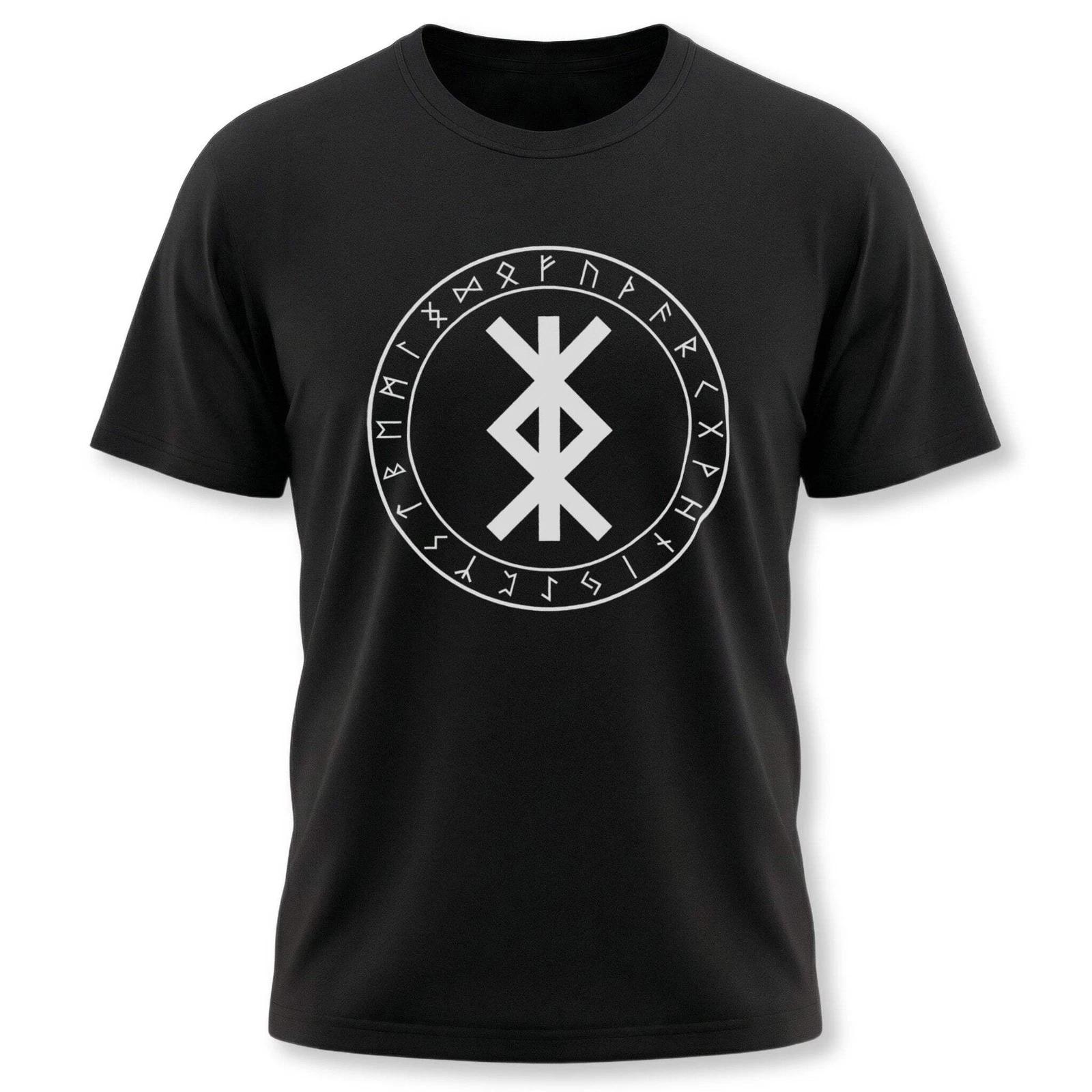 Viking protection bind rune tee | Norse Elder Futhark Runic Graphic Tee Shirt XL