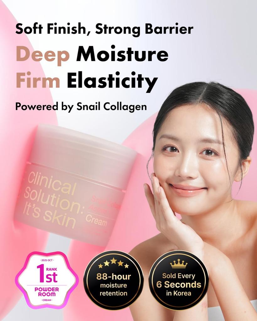 It’s Skin Snail Collagen Active Skincare Set (Toner 120 Ml + Emulsion 120 Ml + Cream 50 Ml)
