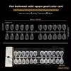 120/320Pcs Clear Solid Oval Triangle Square Shape Nail Tools Nail Table Color Card Display DIY Manicure Nail Tips Practice Tools