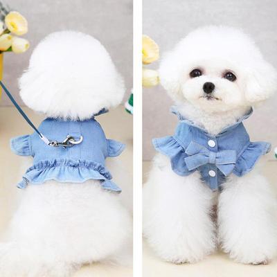 Denim Vest Harness for Small Dogs and Cats - Spring/Autumn Style