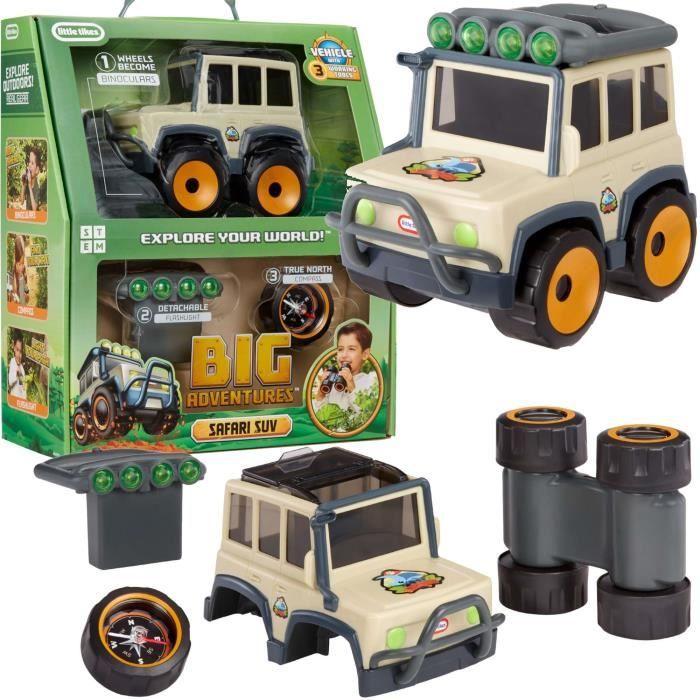 Little Tikes - Safari SUV - Véhicule tout-terrain pour enfant - Jumelles, boussole et torche incluses