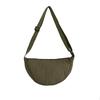 New student portable shoulder bag women go out for leisure travel light messenger bag solid color simple dumpling bag