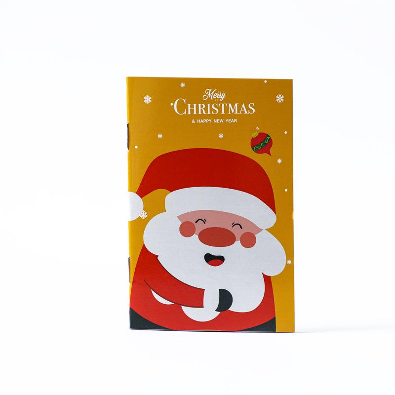 Christmas Cartoon Old Man Pocket Notebook - Small Gift for Kids and Students