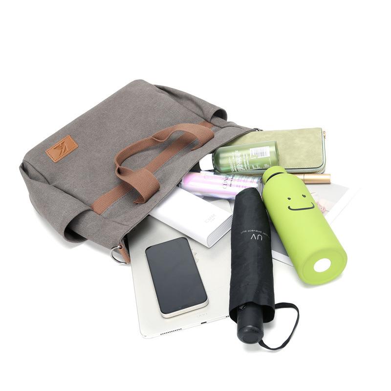 Tote Bag Multi-pocket Large-capacity Women's Bag Simple and Casual Single-shoulder Crossbody Bag