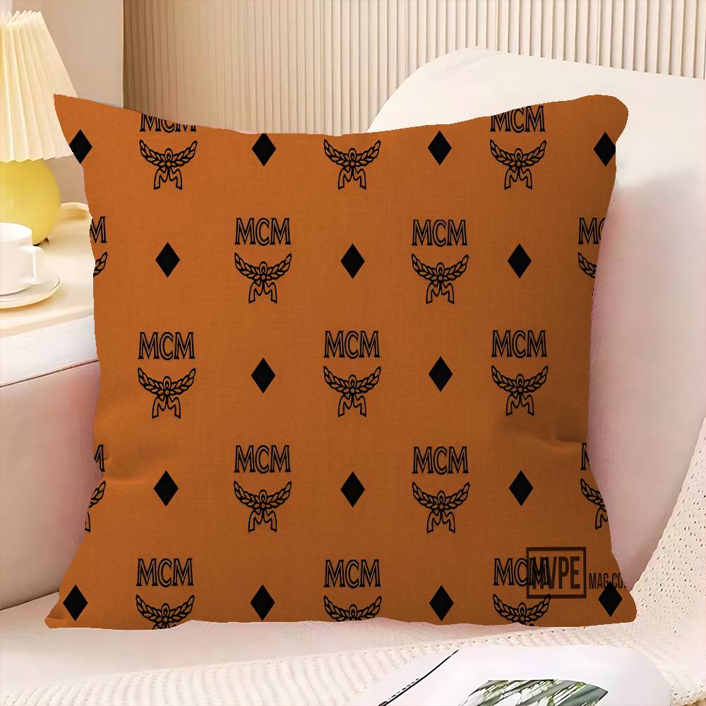 Moda M-MCM Logo Copricuscino Design Copricuscino decorazione Decorazione Festiva