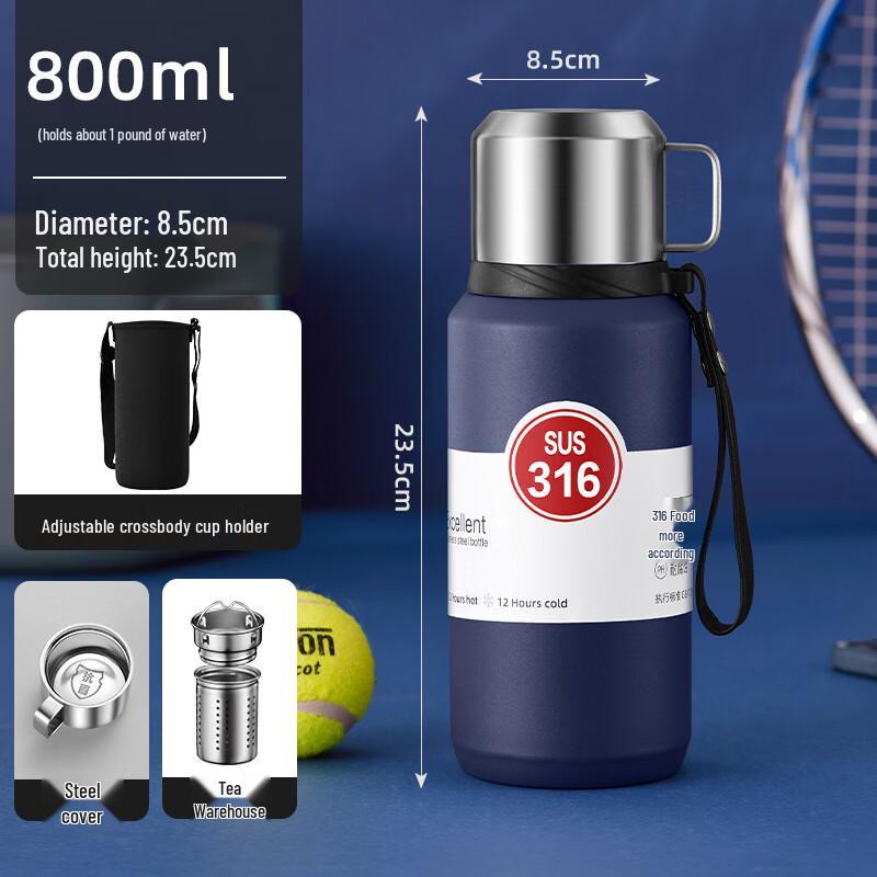 MRSIKEY 800ML 316 Stainless Steel Tea Infuser Thermos