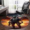 PUBG Character,Battle Royale Gear Chair mat Round Rug Office carpet, Non slip, Suitable for Living Rooms, Bedrooms decor.1205378a