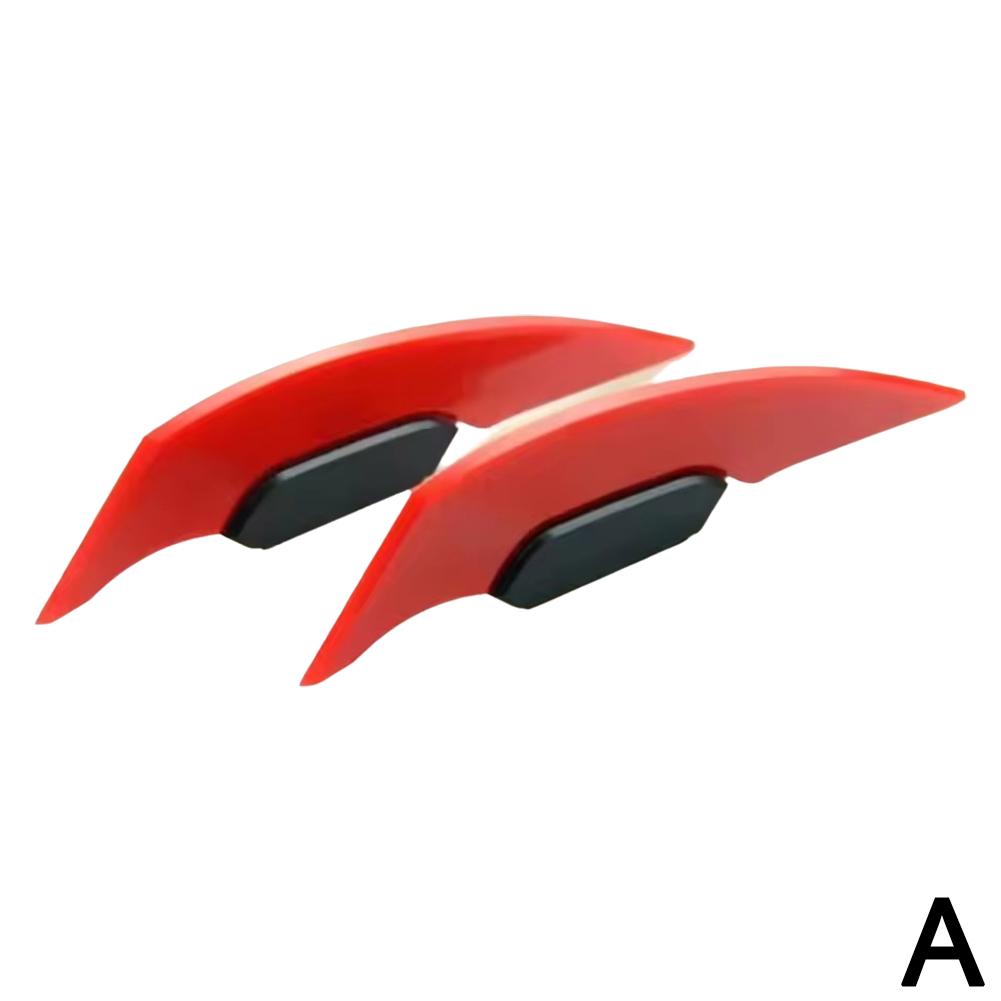 1Pair Universal Motorcycle Winglet Aerodynamic Spoiler Dynamic Wing Decoration Sticker For Motorbike Scooter Accessories
