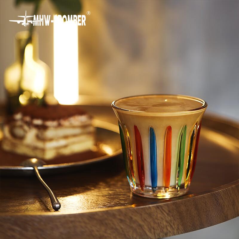 MHW-3BOMBER Bomber [Gift] Coffee Glass Cup, Australian White Cup, Latte Cup, Water Cup, Dirty Cup, Hand-Painted