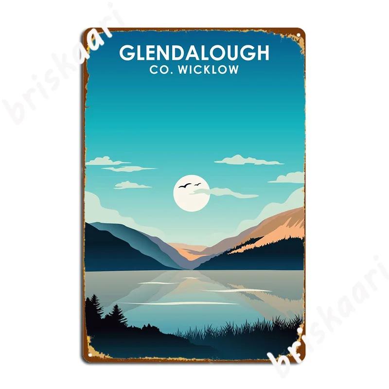 Glendalough Ireland Metal Sign Club Bar Club Home Retro Plaques Tin sign Posters 20X30CM