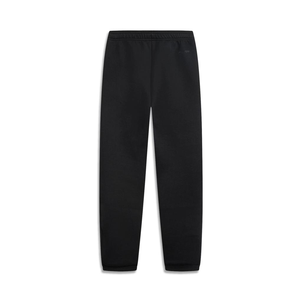 Li Ning Glory Series Simple Comfortable Soft Versatile Mid Waist Sports Solid Color Casual Pants Women Bottoms AKLVD66-1