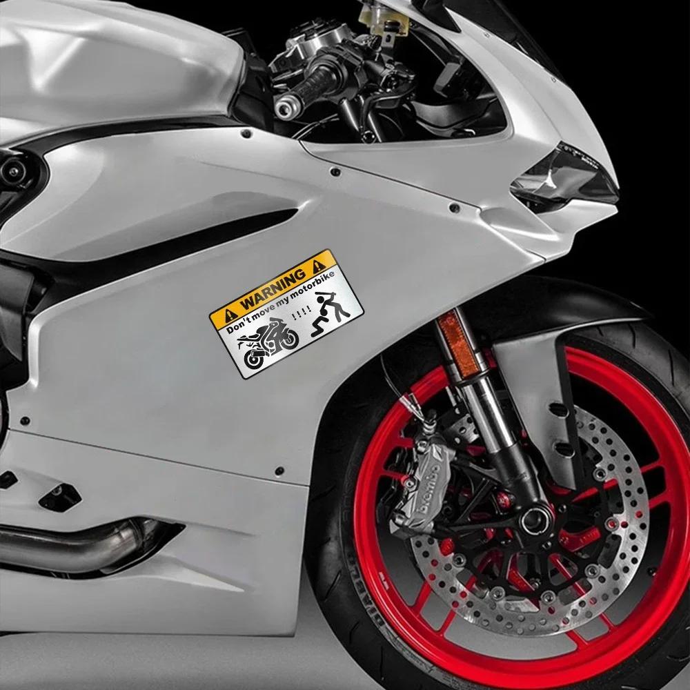 Personalisierte Warnschilder Motorrad Aufkleber Decal Universell Motorrad Karosserie Kreativ Wasserdicht Schutz Dekor Zubehör