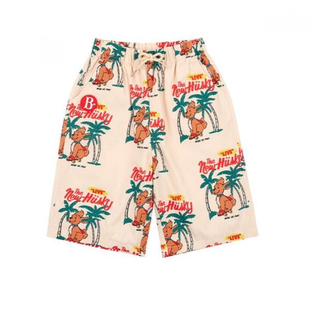 Bebe De Pino Hawaiian Puppy Half Pants Bp51pl310 buttery/100