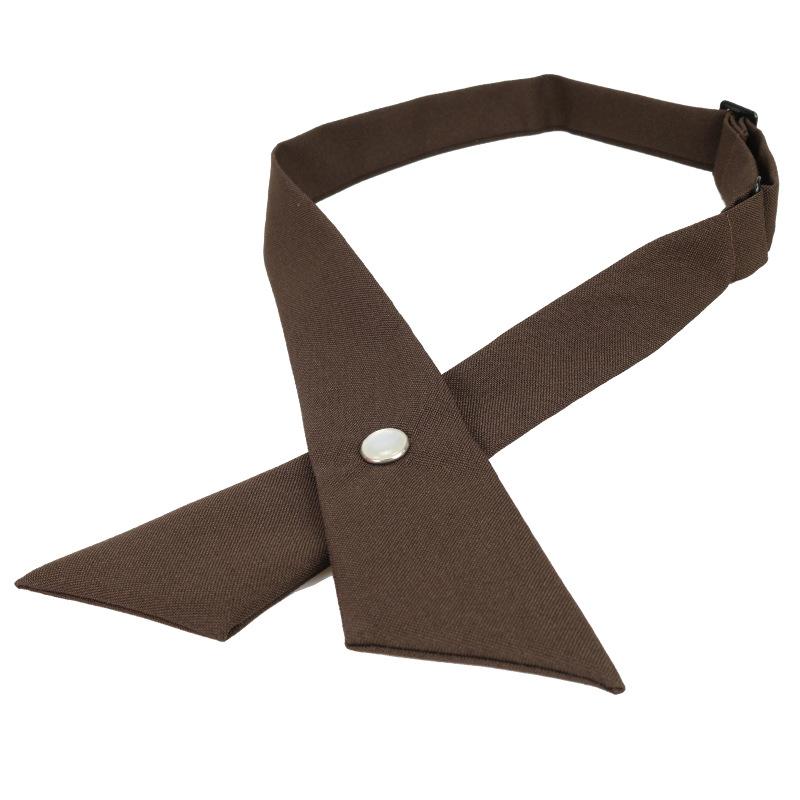 Student Jk Uniform School Uniform Bow Tie Collar Flower Korean Version Men'S And Women'S Cross Bow Shirt Bow