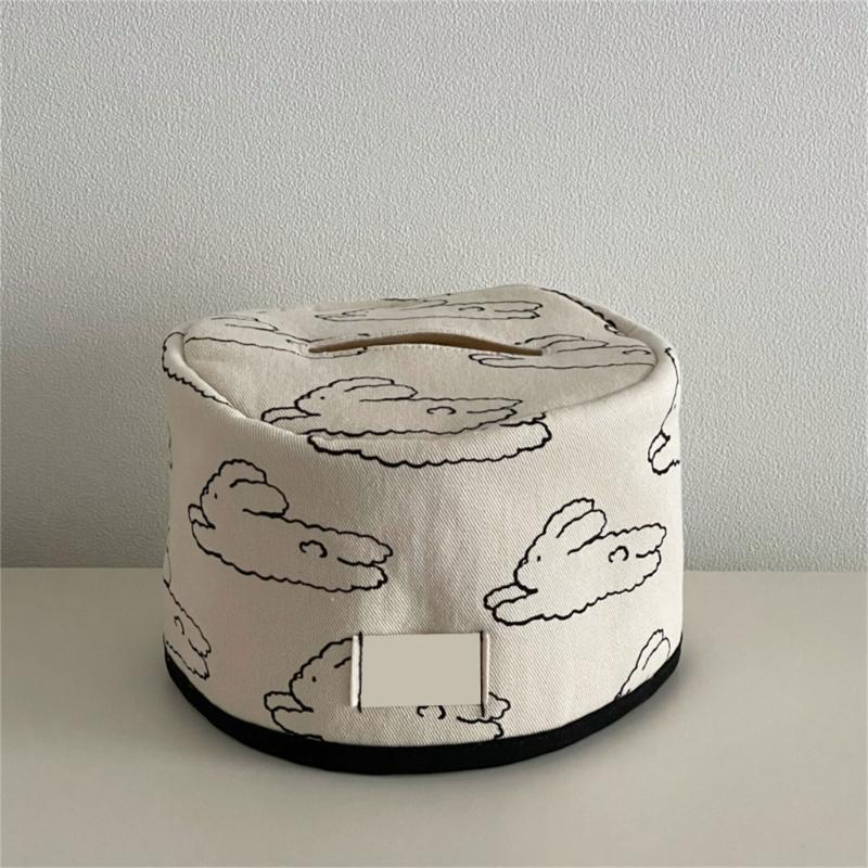 Modern Round Cotton Tissue Dispenser For Home Office Decoration Space Saving Design Quick Drying Ideal Gift Choice