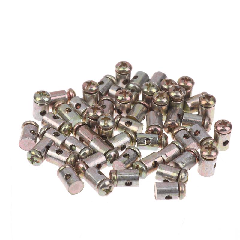 10/30/50Pcs Motorcycle Brake Clutch Choke Cable Repair Kart Bike Mower Parts Throttle Cable Nipple Screw Metal Stopper