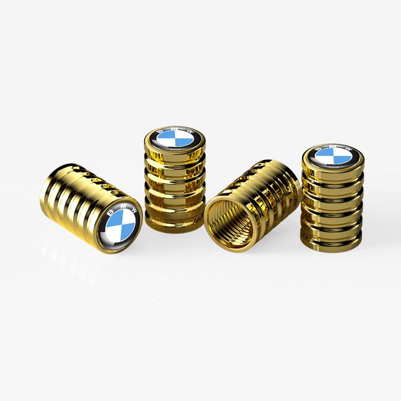 VOQO2 4Pcs Car Wheel Tire Valve Caps Tyre Rim Stem Covers Airdust Waterproof For BMW 1 3 5 7 series X1 X2 X3 X5 X6 G30 G20 G11 G12 F40