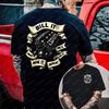 BUILD IT Mechanical Theme Men's Tshirt Car Pattern Print with Engine Piston Shirt Suitable for Mechanics and Car Enthusiasts Top