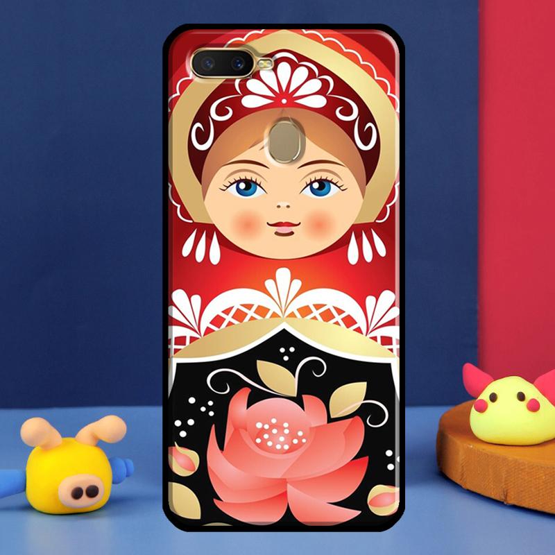 Russian Nesting Doll Case For Oppo A91 A5 A9 A16 A76 A96 A58 A78 A98 A52 A72 A74 A94 A54 S A57 A77 A15 A17 Cover