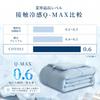 COYOLI Ice Contact Double Summer Antibacterial and Mochi-Hiya Blanket, Cooling, Q-MAX 0.6, Size, [Always Cool], White, Blanket, Washable, Deodorizing.