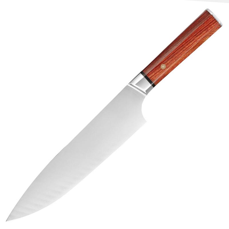 8 Inch Chef Knife 3-layer Clad Steel VG10 Blade Rosewood Handle Sharp Cleaver Sashimi Meat Slicing Sushi Japanese Kitchen Knife 8 inch