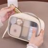 transparent pouch waterproof portable women's makeup bag travel essential toiletries bag large capacity cosmetics organizer