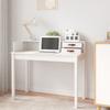 Desk White 110x50x93 Cm Solid Pine Wood