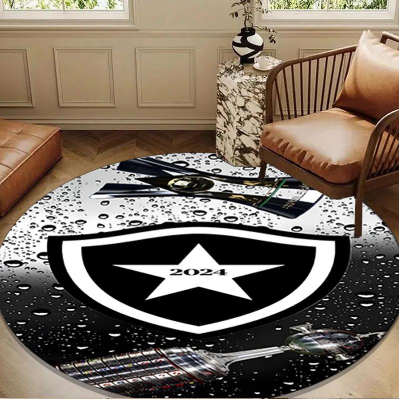 1PC rug Botafogo Football Club Round mat Home Decor, Chair rug For livingroom,Bedroom, doormat home decor Birthday Gift Christmas Gifts