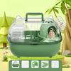 Travel Hamster Cage Small Pet Carrier with Transparent Viewing Dome Pet Crate with Ventilation Slots for Vet Trips Picnics Mice Gerbils Reptiles