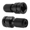 2er-Pack 1/2" Vierkant auf 1/4" Sechskant-Steckschlüsseladapter, Schnellspann-Schlagschrauber-Bohrfutter-Konverter und Schraubendreher-Bit-Halter-Stecknuss