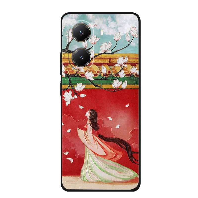 For Xiaomi POCO X7 Pro Case X7Pro 3D Relief Emboss Flowers Black Silicone Soft Back Cover Case For Redmi Turbo 4 Case Turbo4 Bag