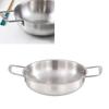 Korean Ramen Cooking Pot with Handle Stainless Steel Fast Heating Convenient Noodle Pot for Soup