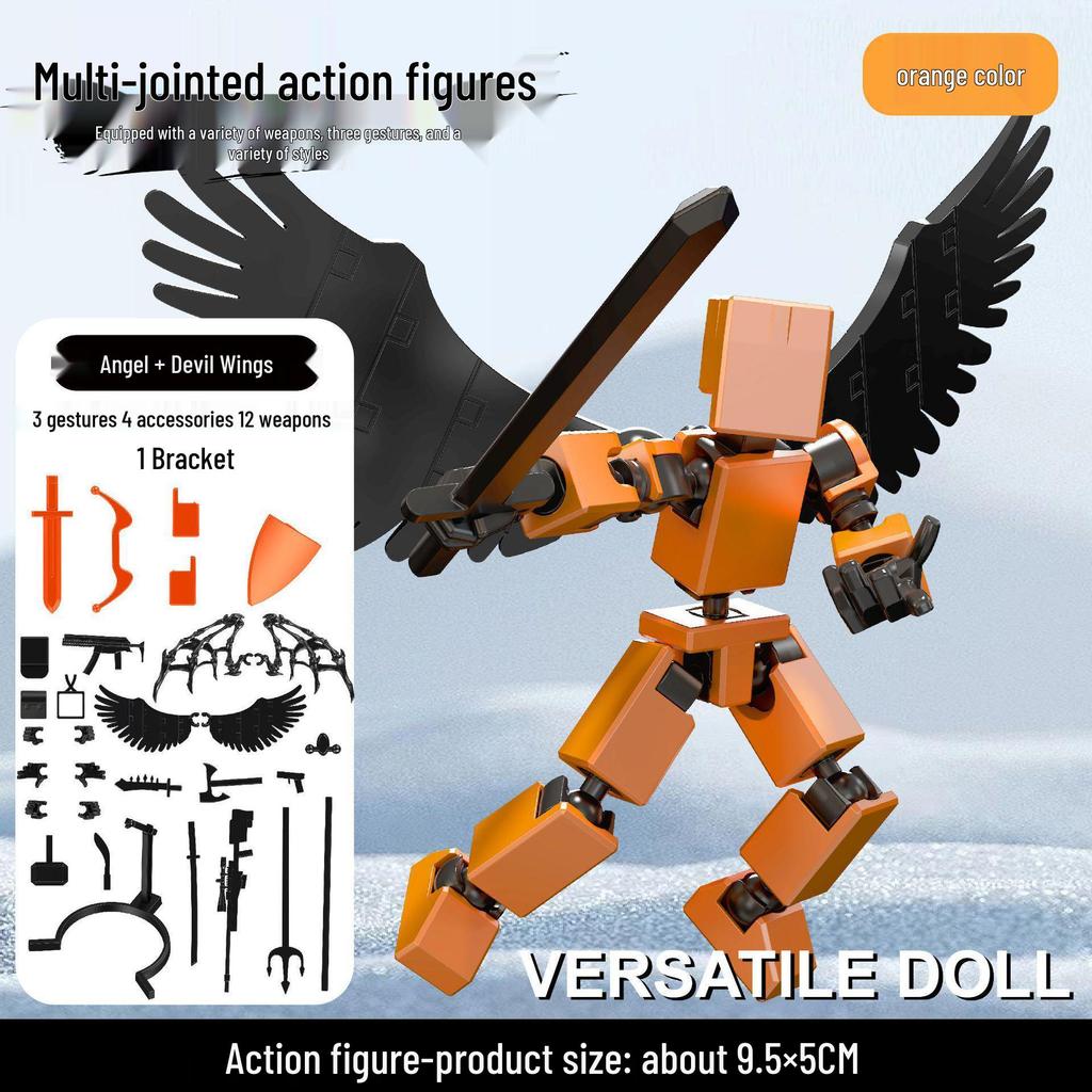 Lucky 13 Jointed 3D Printed Movable Figure - Children's Decompression Toy Ornament
