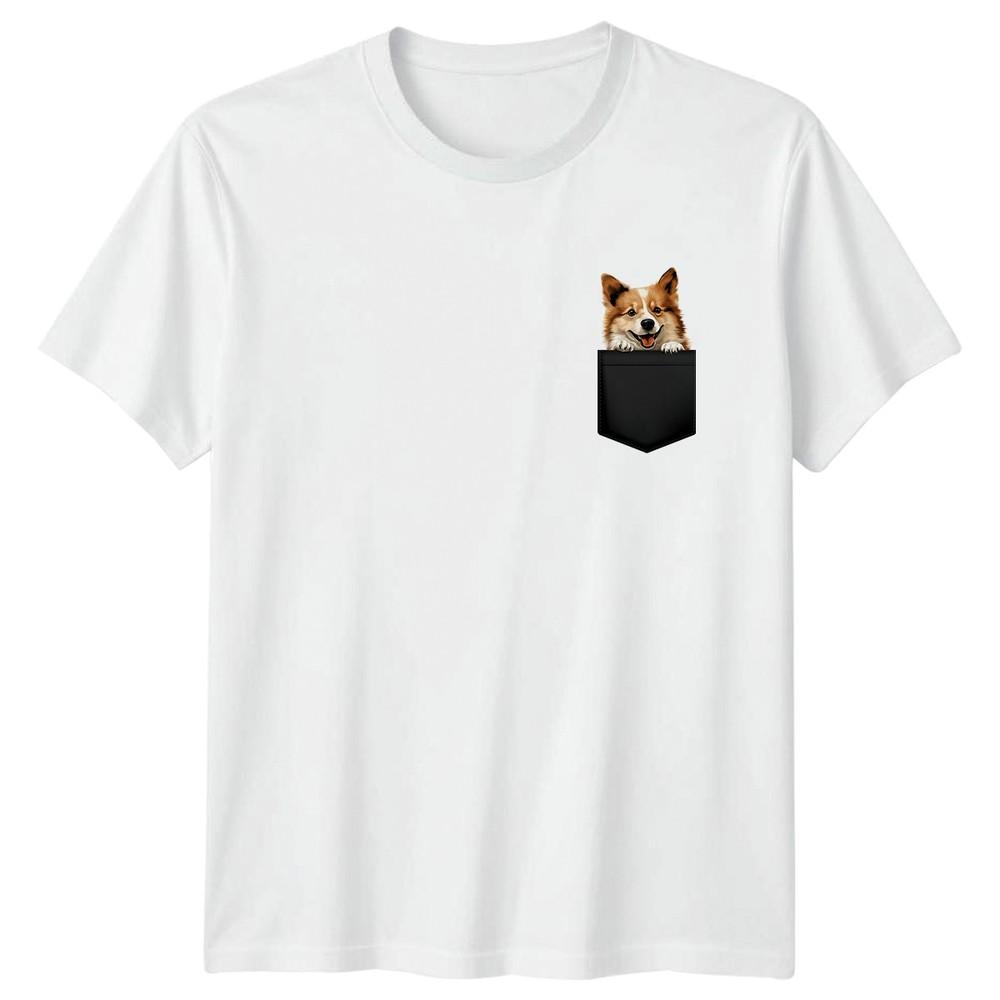 Corgi Dog Pocket Animals Dogs Unisexs TShirt Unisexs Tee Graphic Unisex Top S