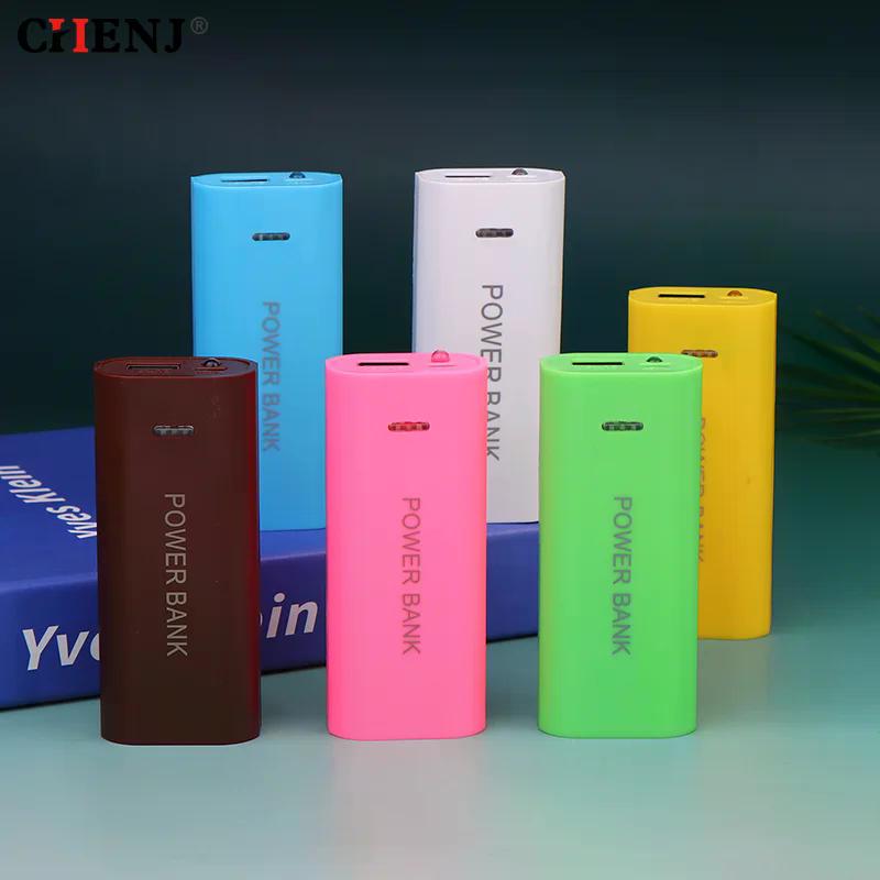 Portable Power Bank Case DIY 2Cell 18650 Battery Box For Smart Phone Charge 5V 1A For 18650 Battery With Indicator Light