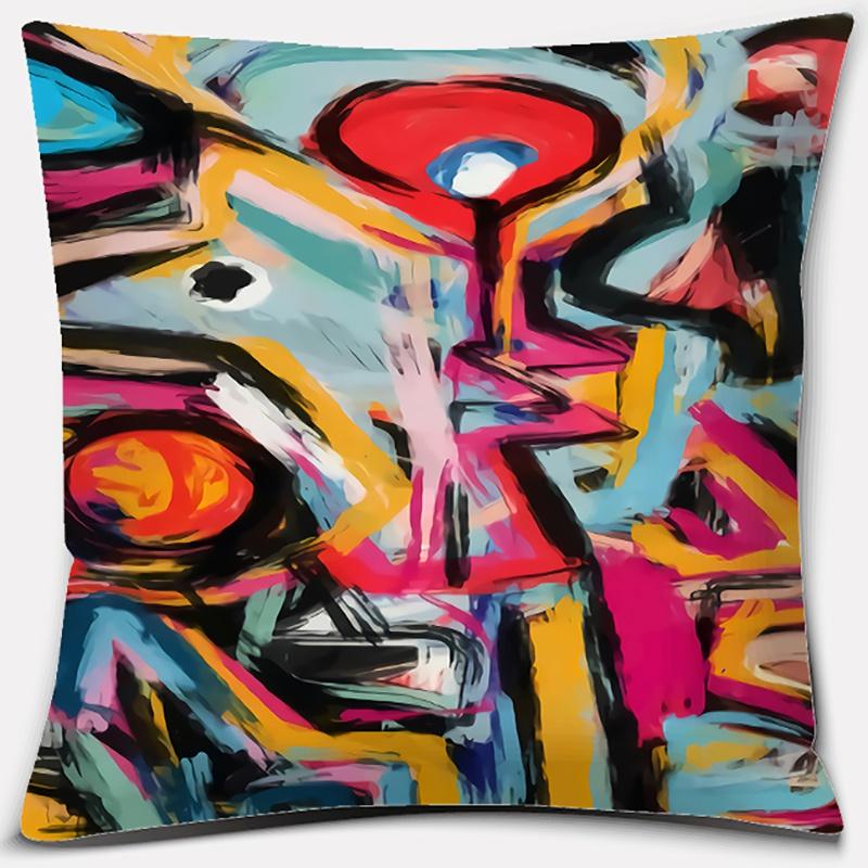 Furniture Decoration Graffiti Series Pattern Decoration Pillowcase Sofa Pillowcase Home Office Decoration