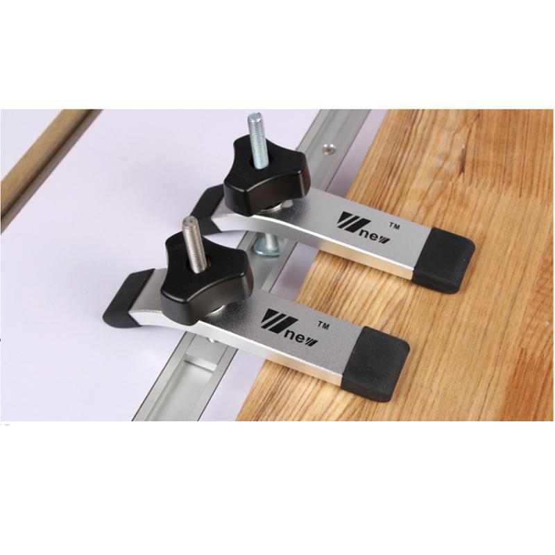 Woodworking Ruter Table T Track Metal Quick Acting Hold Down Clamp Set for T-Slot T-Track