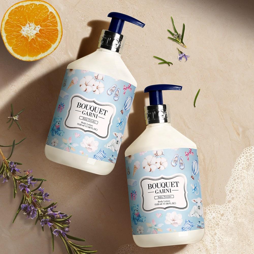 Bouquet Garni Bodylotion Babypuder, 520ml, 2 Stück