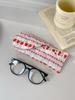Girly Soft Quilted Eyeglass Case: Portable, Printed, Anti-Pressure Sunglasses Bag