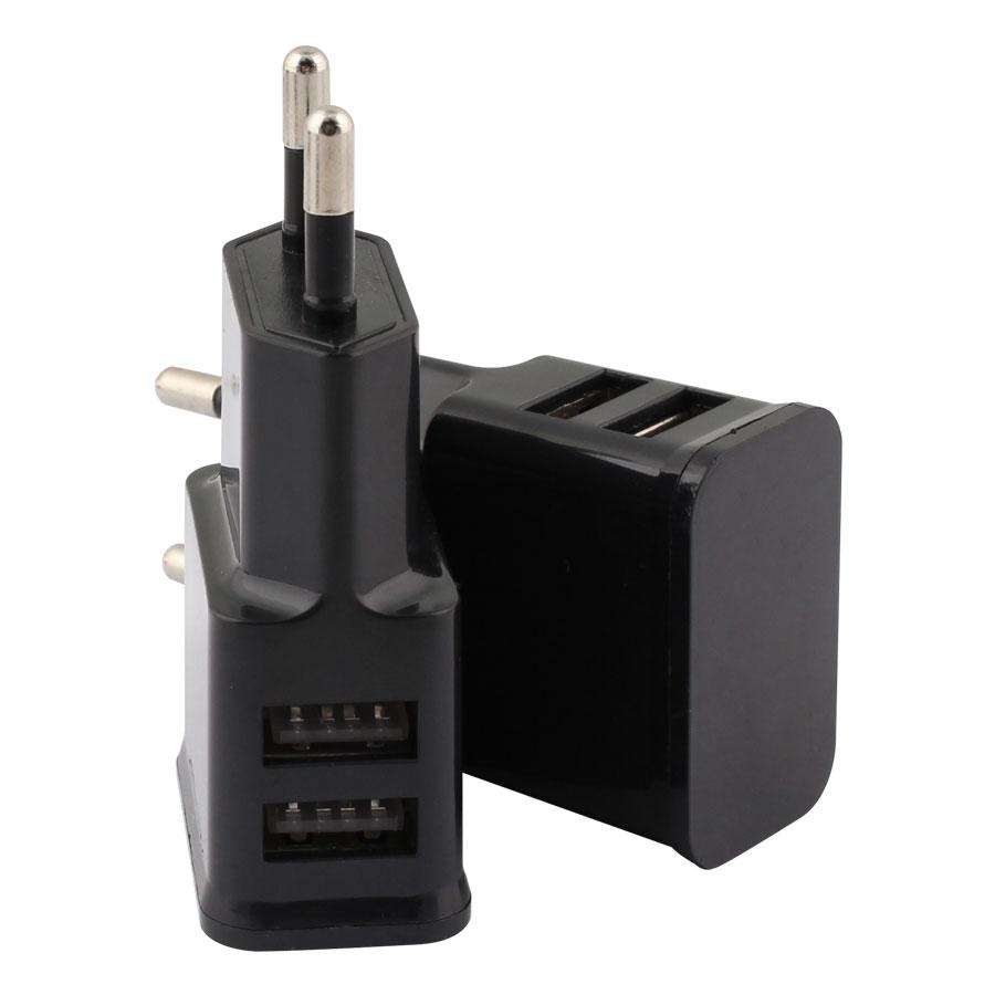 2 Port USB Charger For Mobile Phone 5V/2A EU Plug Quick Charge Wall Adapter Travel Portable Fast Charging Black/White For Iphone