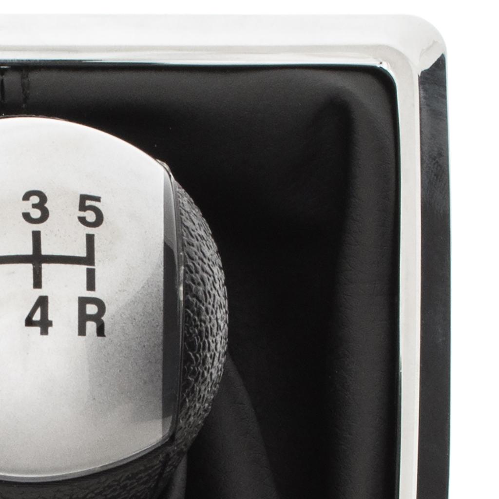 Ford Focus Mk2 04-08 SILVER Gear Shift Knob + Gaiter with CHROME Frame 5 SPEED