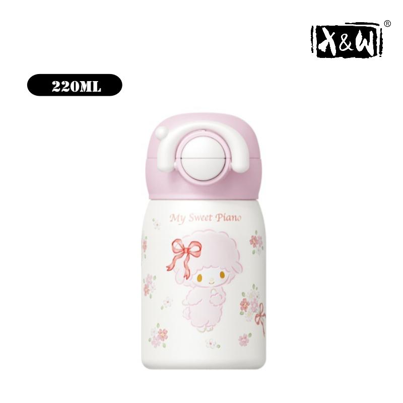 

X&W Sanrio Children s Thermos Cups 316 Stainless Steel Mini Vacuum Flask Double Drink Portable Cute Student School Pocket Cups 220ml