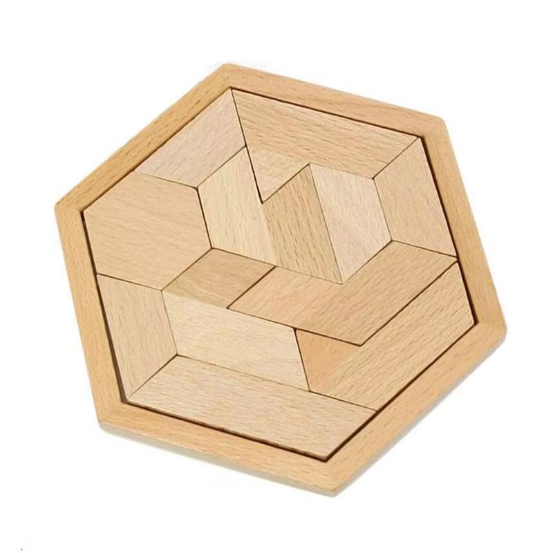 Classic Wooden Logic Puzzle Brain Teasers IQ Challenge Problem Solving Intellectual Toys for Kids Boys Girls Educational Gifts