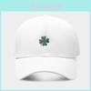 St. Patrick's Day Lucky Four Leaf Clover Baseball Cap With Embroidery For Summer Casual Wear