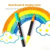 Set di Pennarelli Glitterati a Doppia Punta | Inchiostro Gel Asciugatura Rapida, Punta Fine e Larga, Ideale per Scrapbooking, Creazione di Biglietti, Journaling, Disegno