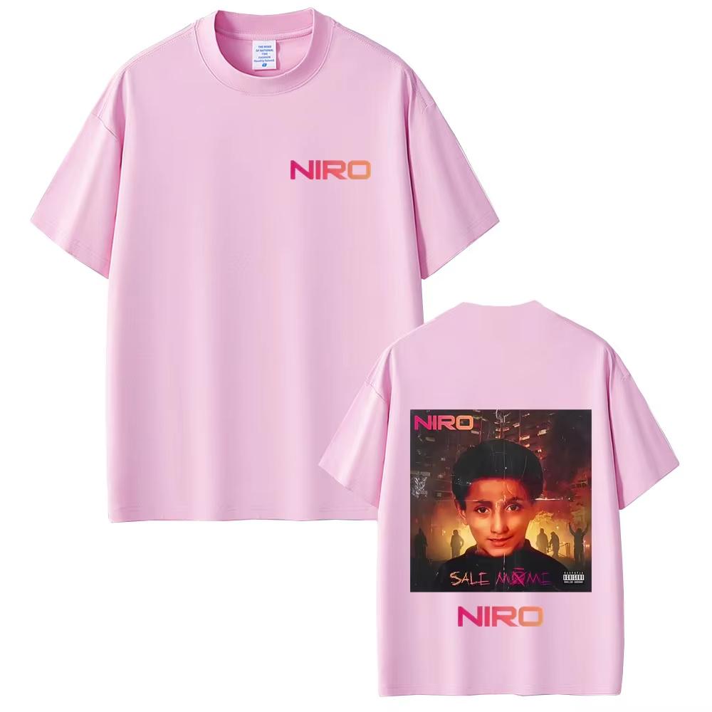 RapRapper Niro Sale Môme Album T Shirts Men Women 2026 Fashion luxury Streetwear Unisex Vintage Casual Pure Cotton Crewneck Top