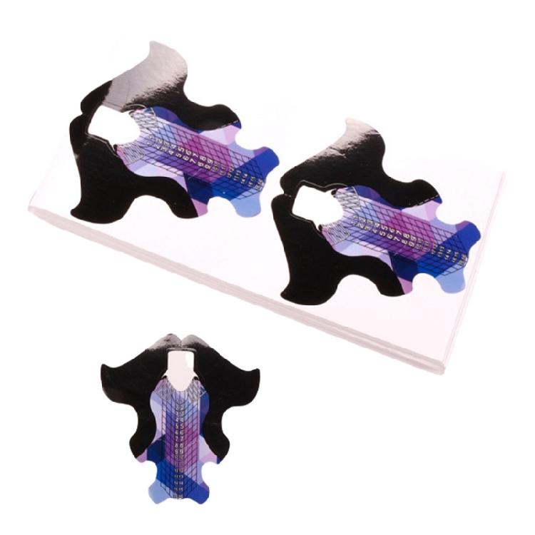 100 Pieces Nail Sculpting Forms With Strong Adhesive Nail Extension Accessory For Seamless Application At Home Or Salon